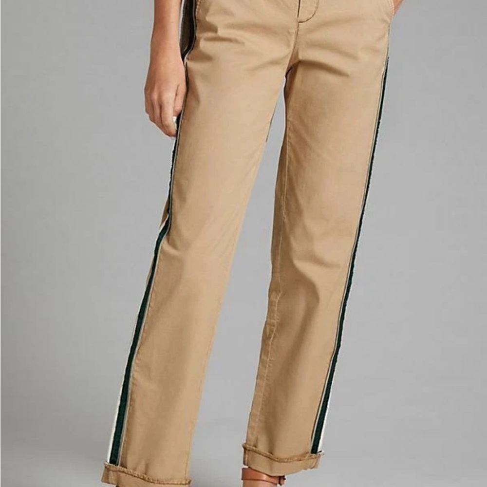 Anthropologie Pilcro Easton Chino Pants size 27 High Rise Bohemian khaki color